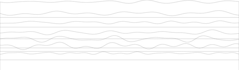 Abstract black line patterns on white background.