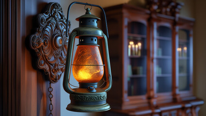vintage oil lamp