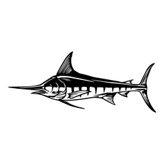 ilustration background vector marlin fish