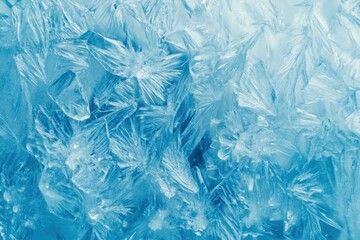 Obraz premium Frosty patterns on glass