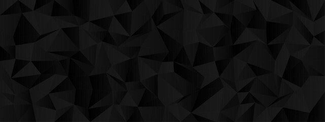 Abstract geometric chaos design with dark polygonal shapes for modern backgrounds.