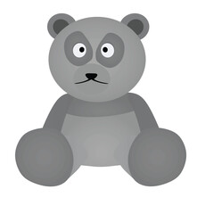 Panda bear icon. vector illustration