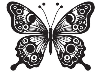 butterfly silhouette logo icon vector, flying butterfly silhouette logo, butterfly logo creative design black animal, black butterfly silhouettes on wings isolated on white background.