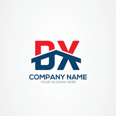 DX or XD Creative Modern Letters Logo Design Element