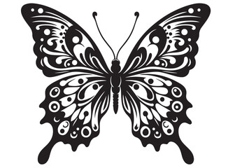 butterfly silhouette logo icon vector, flying butterfly silhouette logo, butterfly logo creative design black animal, black butterfly silhouettes on wings isolated on white background.