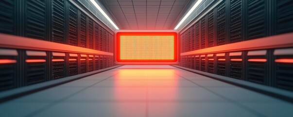 Data center lighting display server room digital content modern technology perspective innovation