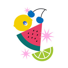 Sparkling Fresh Fruits 