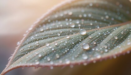 Capturing the beauty of nature close-up of water drops on a green leaf outdoor environment macro photography natural light tranquil concept