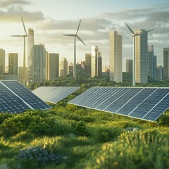 Green energy-powered data facility integrating renewable solutions for a cleaner future