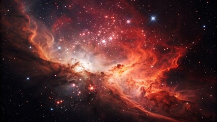 Fototapeta premium Ethereal Galactic Cloud Formation