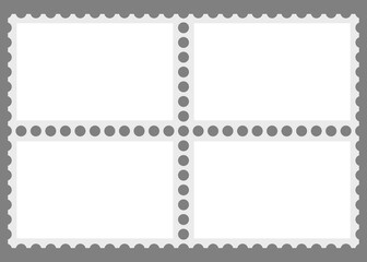 Obraz premium Briefmarkenblock blanko