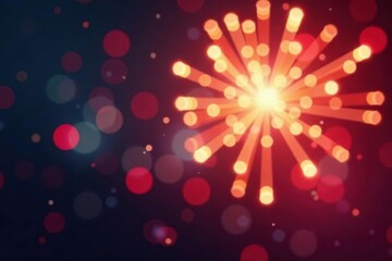 Obraz premium Festive bokeh lights, sparkling fireworks, celebratory holiday background , fireworks, new year