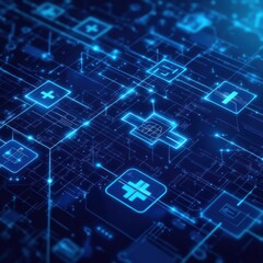 Global Network Data flows across interconnected nodes. Background shows technological advancement, ideal for tech websites
