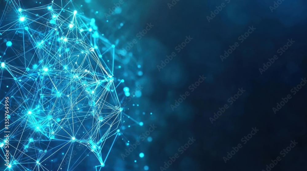 Aufkleber Abstract background featuring a network of connected lines creating a complex and engaging digital aesthetic