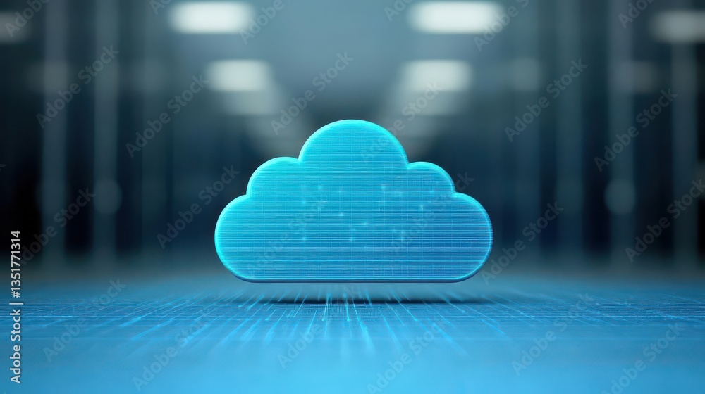 Aufkleber Serene and minimalist abstract cloud image capturing the essence of nature and airy atmosphere in the sky