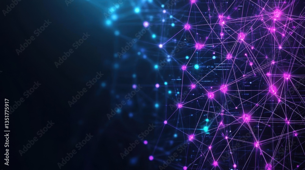 Aufkleber Intricate network of interconnected lines depicting a complex digital framework for modern technology