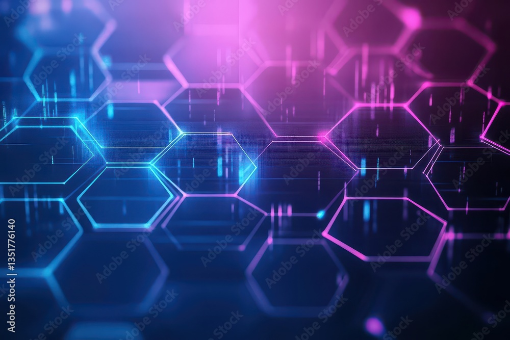 Aufkleber Intricate hexagon pattern design featuring geometric shapes and abstract elements for modern digital backgrounds