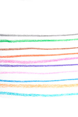 Pastel Oil Crayon Multicolour Rainbow Geometric Lines Child Like Drawing Background