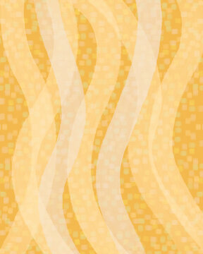 Yellow background with festive dots and stripes