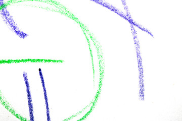 Pastel Oil Crayon Multicolour Rainbow Geometric Lines Child Like Drawing Background