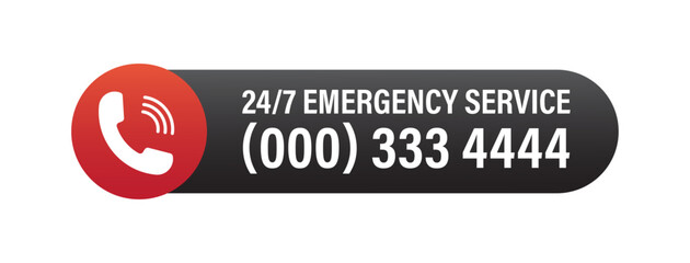 24 7 Emergency Service Support open, 24 hours a day, 7 days a week icon banner set. Call To Action. Tech supporting symbol. Timetable, time, hours signs. Delivery, shopping symbol. Vector illustration