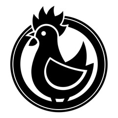 Chicken Logo icon design concept. good for rooster restaurant and chicken farm. vector illustration