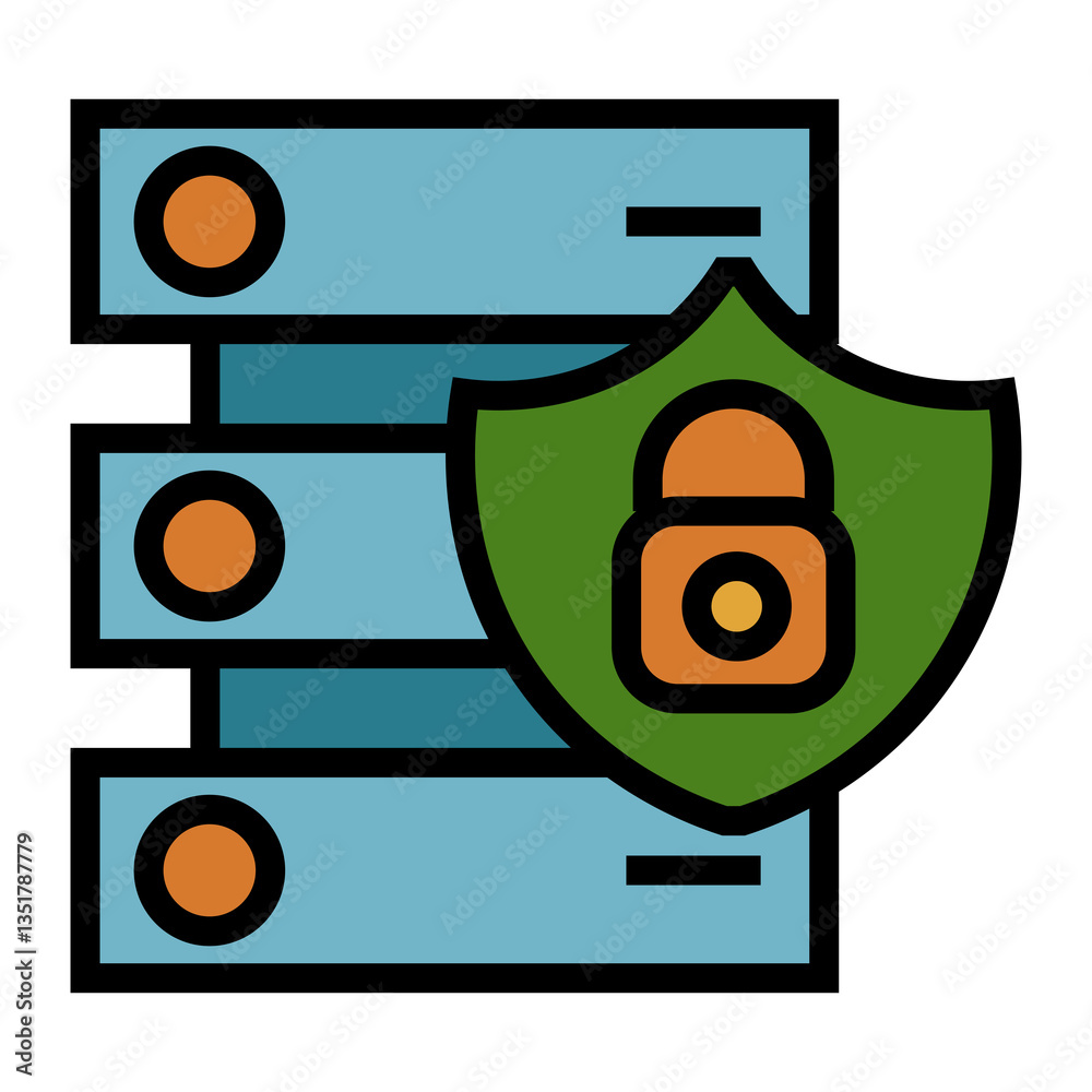 Aufkleber data access vector icon