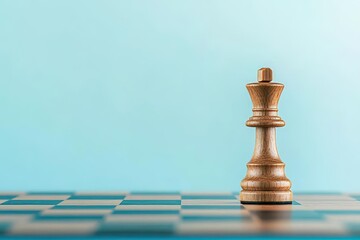 Elegant chess piece representing the advancement of ai powered tools enhancing strategy and decision making skills