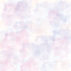 Soft Pastel Watercolor Cloudscape background