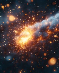 Obraz premium Electrifying Fabric Cleaning Illustration Reveals Deep Stain Removal Power of Water and Threads