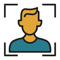 face id vector icon