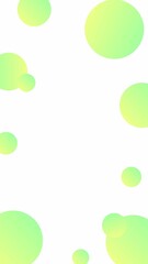 イエローの水玉のシンプルなフレーム背景