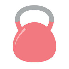 Kettlebell flat design sports equipment.