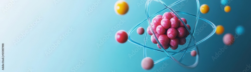 Poster Detailed illustration of a cell with another cell inside depicting the complex structure of biological systems