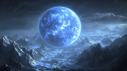 Frozen Mountains, Celestial Blue Planet