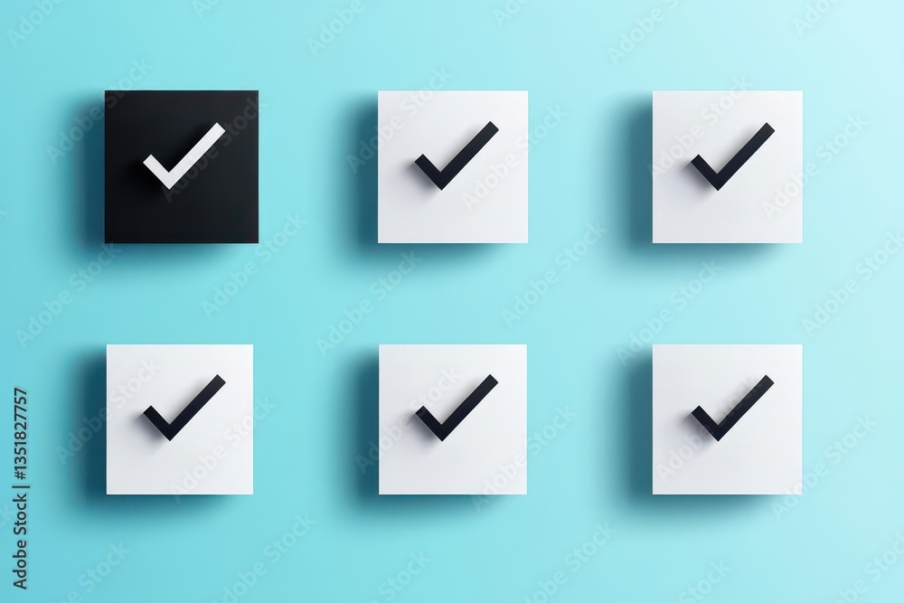 Poster clock icon featuring a green check mark on a white background symbolizing timely approval and confir