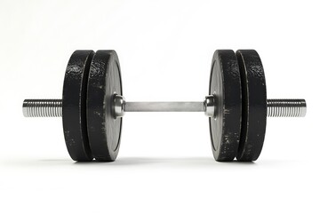 Fototapeta premium 3D Weightlifting Barbell Model – Realistic Gym Equipment Isolated on White