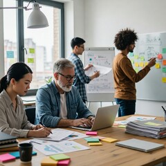 Fototapeta premium business people working together