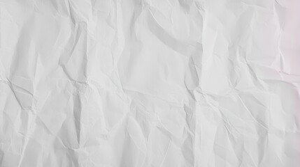 Fototapeta premium Crumpled White Paper Texture for Backgrounds and Creative Design Projects