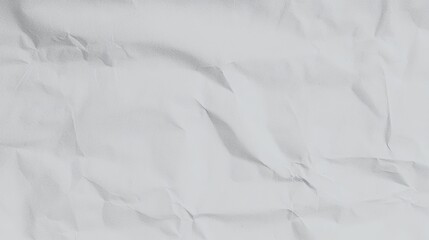Textured White Wrinkled Paper Background for Creative Design and Art Projects