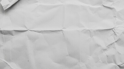 Obraz premium Crumpled White Paper Background for Textures and Design Projects