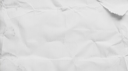 Obraz premium Crumpled White Paper Background Texture for Creative Design and Artwork