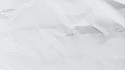 Obraz premium White Crumpled Paper Texture for Background, Design, and Creative Projects