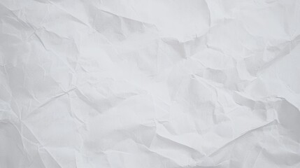 Obraz premium White Crumpled Paper Texture Background for Creative Projects and Designs