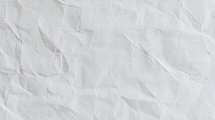 Fototapeta premium Crumpled White Paper Texture for Creative Background and Design Projects