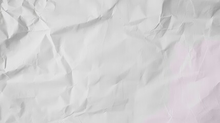 Obraz premium Crumpled White Paper Texture for Background or Overlay in Design Projects