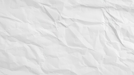Obraz premium Crumpled White Paper Background for Textured and Artistic Visuals Creation