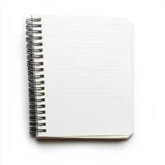 A simple paper notebook in a cage, an isolate on a pure white background 