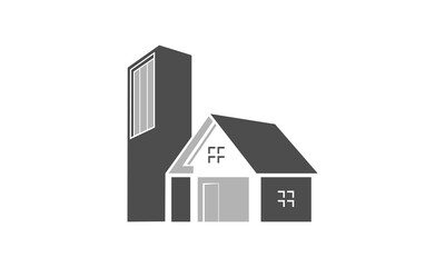 Home building logo design vector