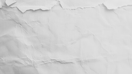 Fototapeta premium Crumpled White Paper Texture for Background and Creative Design Projects